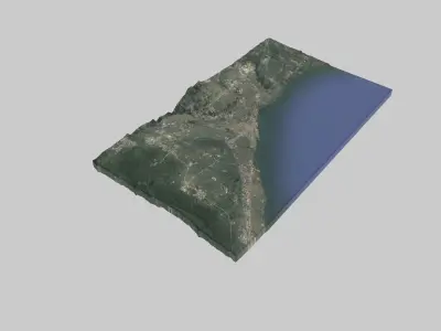 Cleveland City Low-poly 3D model