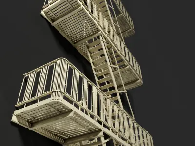 Fire Escape  3D model