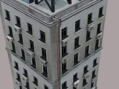 Apartment Building  Free 3D model