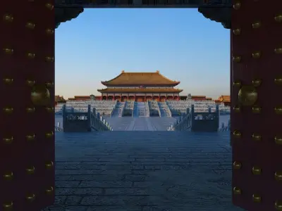 Hall of Supreme Harmony Forbidden City Beijing China 3D model
