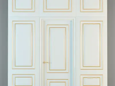 Union Grand GR03 door with panels 3D model