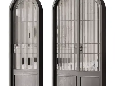 French arch doors 3D model