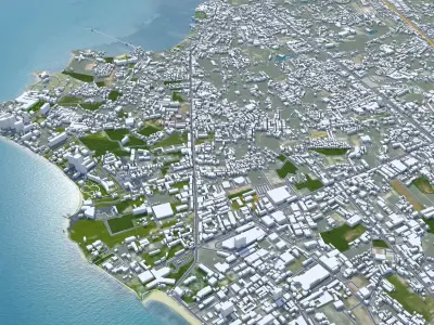 Chon Buri Thailand 120km Low-poly 3D model