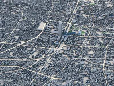 Osaka City Japan 3D model