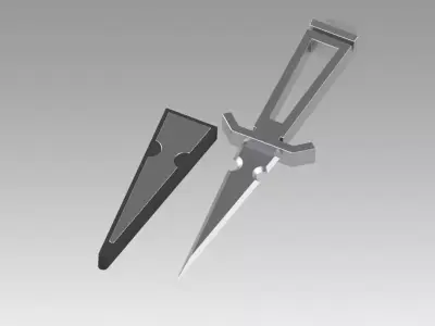 Star Trek TOS inspired Dagger and Agonizer prop as in Mirror 3D model