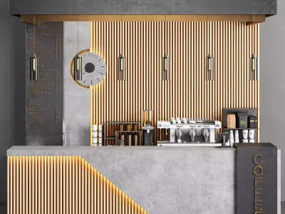coffee shop 2 3D model