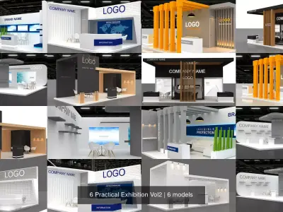 6 Practical Exhibition Vol2 3D Model Pack