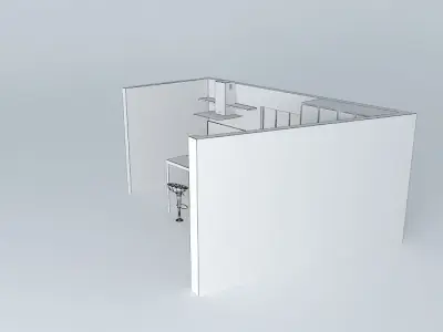 Kitchen interior Free 3D model