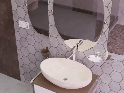 Bathroom Furniture 3D model Free 3D model