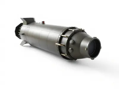 Bunker Buster Bomb Steel Exterior model pack Low-poly 3D model