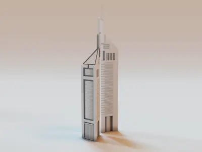 Emirates towers 3D print model