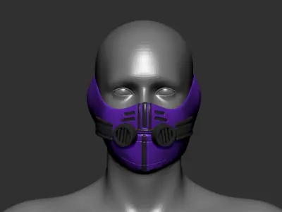 helmet high poly sculpt 3d printable  3D model 138