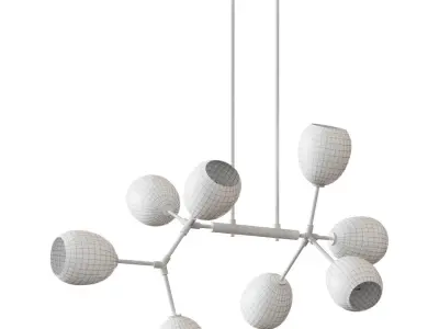 Kovacs Nexpo 8 Light 41 Wide Abstract Chandelier  3D model