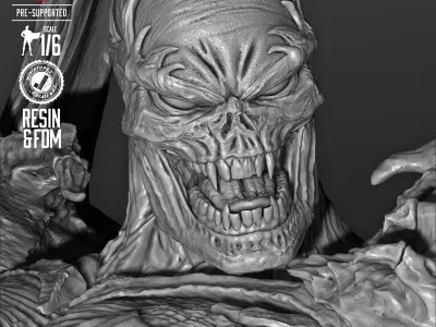 B3DSERK Curse Of Spawn Sculpture 3D print model