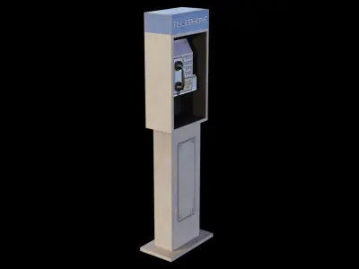 Street Phone Low-poly 3D model