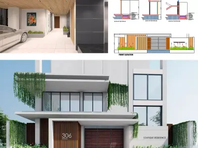 Ground Floor Landscape Design - 3D Visualization 3D print model