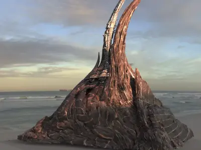 Alien Cliff  Shards 1 3D model