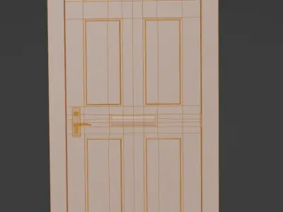 Painted door Free Model Free 3D model