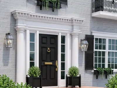 Windows and doors in the style of modern classics 4 3D model 3D model