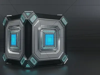 Sci-Fi Hard Surface  Low-poly 3D model