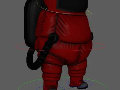 Among Us Space model Low-poly 3D model