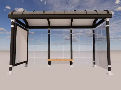 Bus Stop Collections -B8 3D model