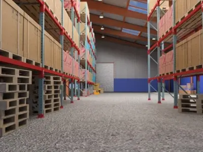 Warehouse and Props Mega Pack 3D model