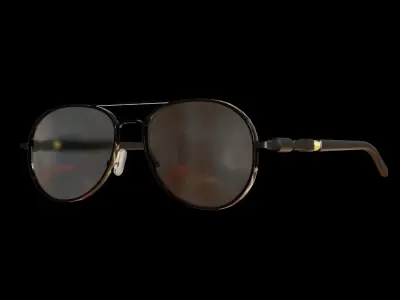 Sunglasses pair of Low-poly 3D model