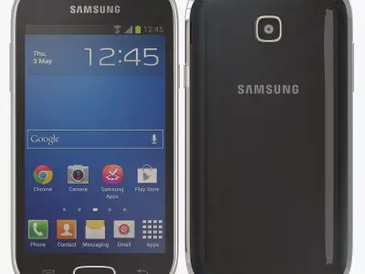 Samsung Galaxy Fresh s7390 Black 3D model