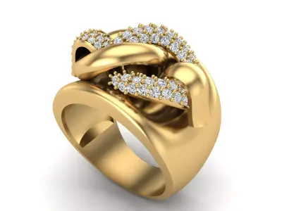 Jewelry ring 416 3D print model