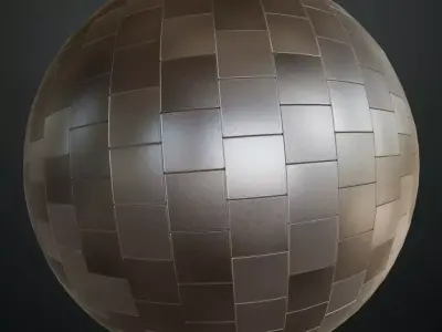 Silver Metal Powdered Plaster PBR Seamless Texture