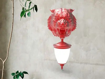 Tigger Head Wall Lamp 3D print model