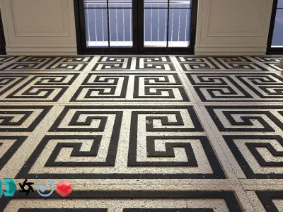 3D Floor Tiles Textured Free Archviz  3Ds Max maya Cinema 4D 3D model