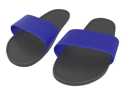Flip Flops v5 012 Low-poly 3D model