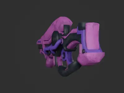  sci-fi weapon  Low-poly 3D model