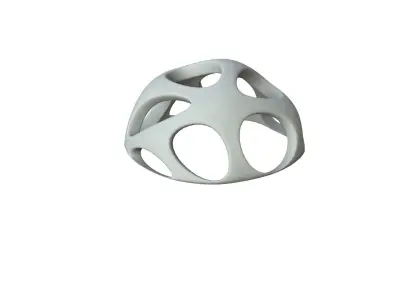 SciFi Cube Object No 53921 Low Poly Shape Low-poly 3D model
