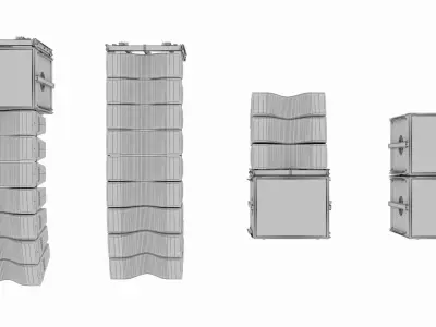 Line Array Sound Systems 3D model