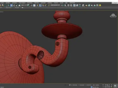 Lapeer Sconce Low-poly 3D model