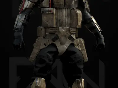 Star Wars Scout Trooper Commander 3D model