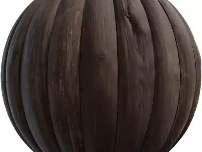 Heavy Bevel Rustic Wood Planks PBR Texture  Texture