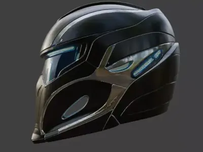 SciFi Helmet 3D model