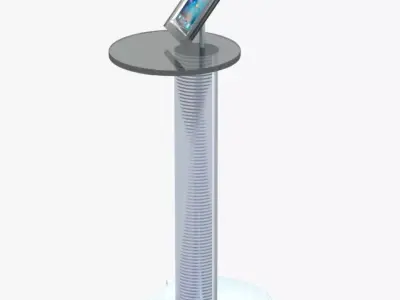 Lectern 2 stand with ipad Free 3D model