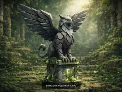 Stylized Fantasy Creatures Pack statue Forest Guardians