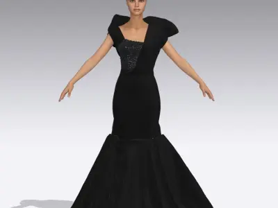 adele dress  3D model