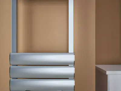 Carisa radiator model Eliptic Low-poly 3D model