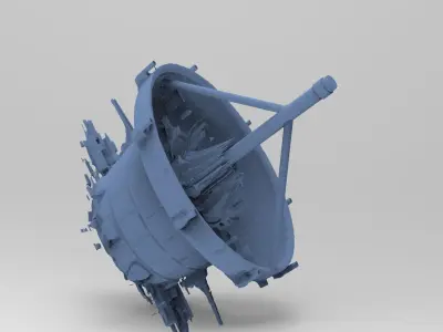 Treehouse satellite dish  3D model