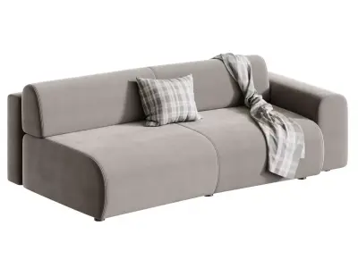 Straight sofa Mail 4NRL 3D model