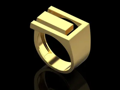 Abstract Ring N134 3D print model