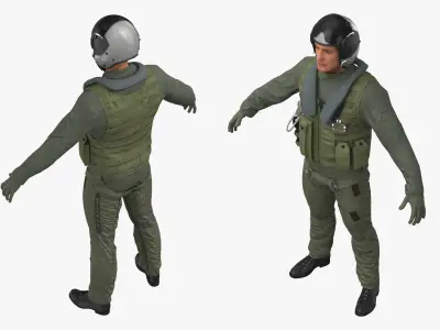  Tactical Pilot Suit Without Oxygen Mask 