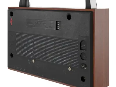 Ocean 209 Radio Receiver Low-poly 3D model